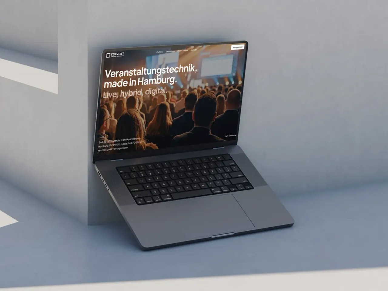Strategie & Analyse – Convent Veranstaltungstechnik, Website-Konzept & Struktur.