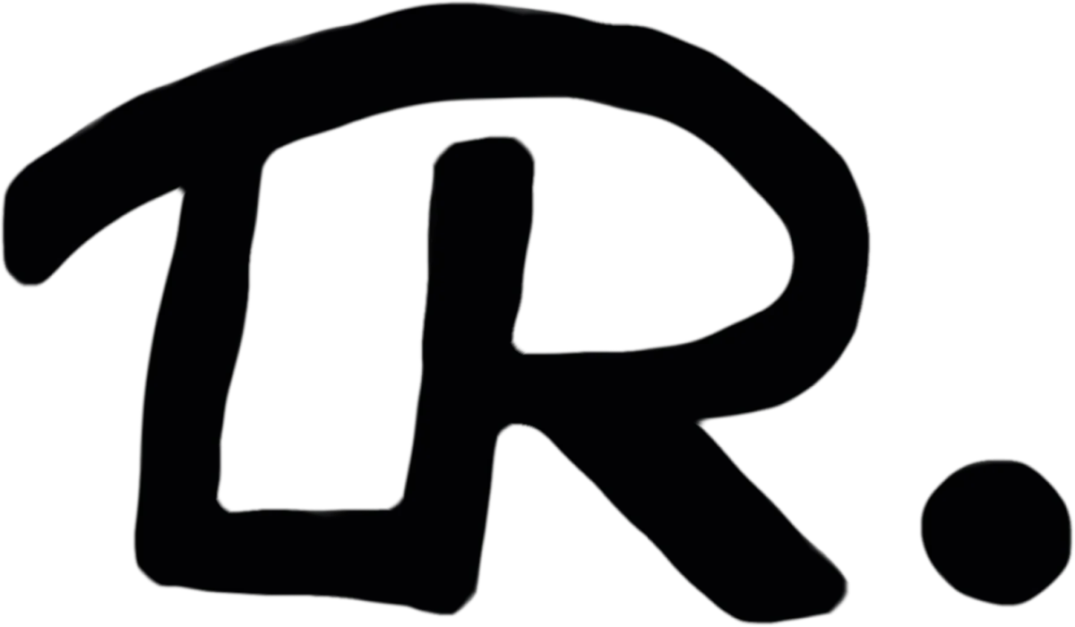 Das handgemalte Monogramm von Ulf Rausche